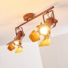 Lichinga ceiling spotlight rust-coloured, 2-light sources