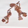 Lichinga ceiling spotlight rust-coloured, 2-light sources