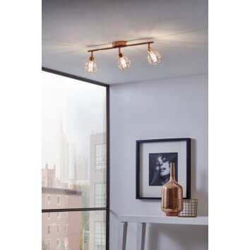 Eglo ZAPATA ceiling spotlight copper, 3-light sources