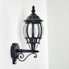 LENTUA outdoor wall light black, 1-light source, Motion sensor