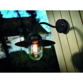 Nordlux LUXEMBOURG outdoor wall light black, 1-light source
