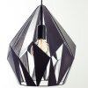 Eglo CARLTON 1 hanging light black, silver, 1-light source