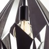 Eglo CARLTON 1 hanging light black, silver, 1-light source