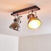 Hora Ceiling Light Dark wood, 2-light sources