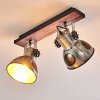 Hora Ceiling Light Dark wood, 2-light sources