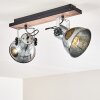 Hora Ceiling Light Dark wood, 2-light sources
