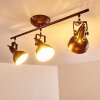 Ceiling Light Tina rust-coloured, 3-light sources