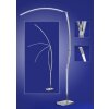 B-Leuchten TREE Floor Lamp LED chrome, matt nickel, 1-light source