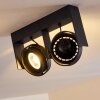 Grytgol Ceiling Light black, 2-light sources