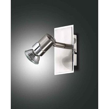 Fabas Luce ALICE wall spotlight matt nickel, 1-light source