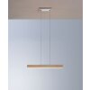 Bopp NANO Pendant Light LED aluminium, Dark wood, 1-light source
