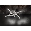 Leuchten-Direkt WAVE ceiling light LED stainless steel, 4-light sources