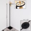 OKUDARI Floor Lamp gold, brass, black, 1-light source