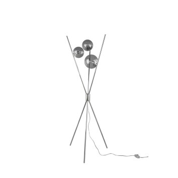 Floor Lamp Trio Leuchten LANCE chrome, 3-light sources