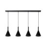 Lucide GIPSY Pendant Light black, 4-light sources
