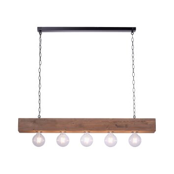 Leuchten-Direkt VANESSA Pendant Light black, 5-light sources