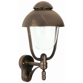 Albert 688 outdoor wall light brown, brass, 1-light source