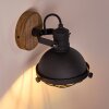 ONSALA Wall Light brown, black, 1-light source