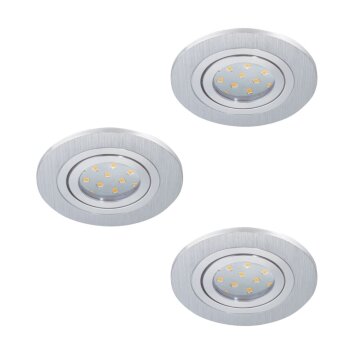 Eglo AREITIO recessed light LED aluminium, 3-light sources