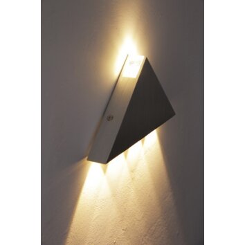 Globo GORDON wall light LED aluminium, chrome, stainless steel, 5-light sources