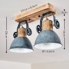 Orny Ceiling Light grey, 2-light sources