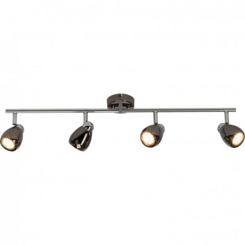 Brilliant MILANO ceiling light LED chrome, black, 4-light sources
