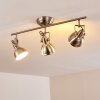 TINA ceiling light matt nickel, 3-light sources