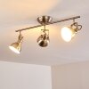 TINA ceiling light matt nickel, 3-light sources