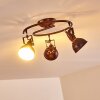 Ceiling Light Tina rust-coloured, 3-light sources