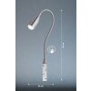 Honsel Sten bedside lamp LED matt nickel, 1-light source
