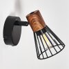 Wall Light Errested Dark wood, black, 1-light source