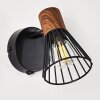 Wall Light Errested Dark wood, black, 1-light source