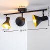 Mavas Ceiling Light black, 3-light sources