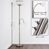 GISMARO Floor Lamp matt nickel, 3-light sources