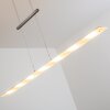 Ramsele Pendant Light LED chrome, matt nickel, 7-light sources