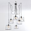 HAVEL Pendant Light black, 6-light sources