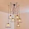 HAVEL Pendant Light black, 6-light sources