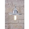 Nordlux Luxembourg wall light stainless steel, transparent, clear, galvanized, 1-light source, Motion sensor