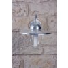 Nordlux Luxembourg wall light stainless steel, transparent, clear, galvanized, 1-light source, Motion sensor