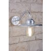 Nordlux Luxembourg wall light stainless steel, transparent, clear, galvanized, 1-light source, Motion sensor