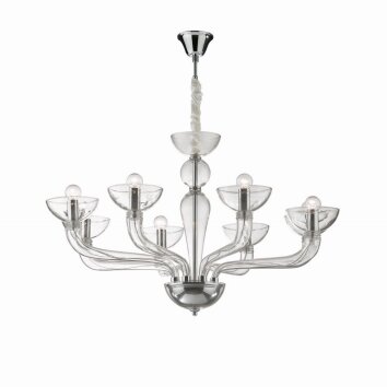 Ideal Lux CASANOVA Chandelier chrome, 8-light sources