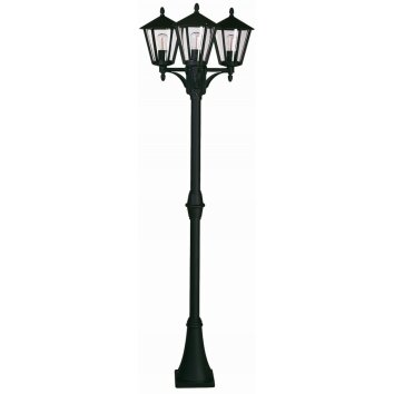 Albert 2046 lamppost light black, 3-light sources