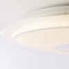 Brilliant VIKTOR Ceiling Light LED silver, white, 1-light source, Remote control, Colour changer