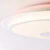 Brilliant VIKTOR Ceiling Light LED silver, white, 1-light source, Remote control, Colour changer