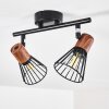 ERRESTED Ceiling Light Dark wood, black, 2-light sources