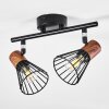 ERRESTED Ceiling Light Dark wood, black, 2-light sources