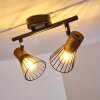 ERRESTED Ceiling Light Dark wood, black, 2-light sources