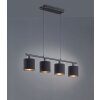 Reality TOMMY Pendant Light black, 4-light sources